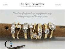 Tablet Screenshot of globaldiamonds.co.nz